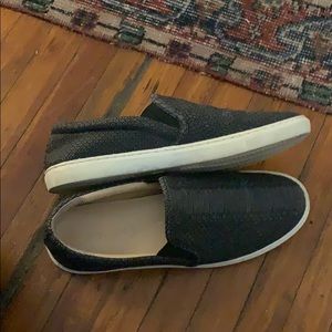 J/Slides snake skin slip on sneakers